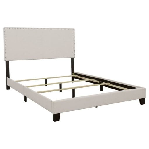Boyd Upholstered Full Panel Bed Ivory - Image 3
