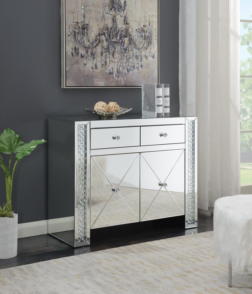 Contemporary Silver Cabinet - Hyme Furniture