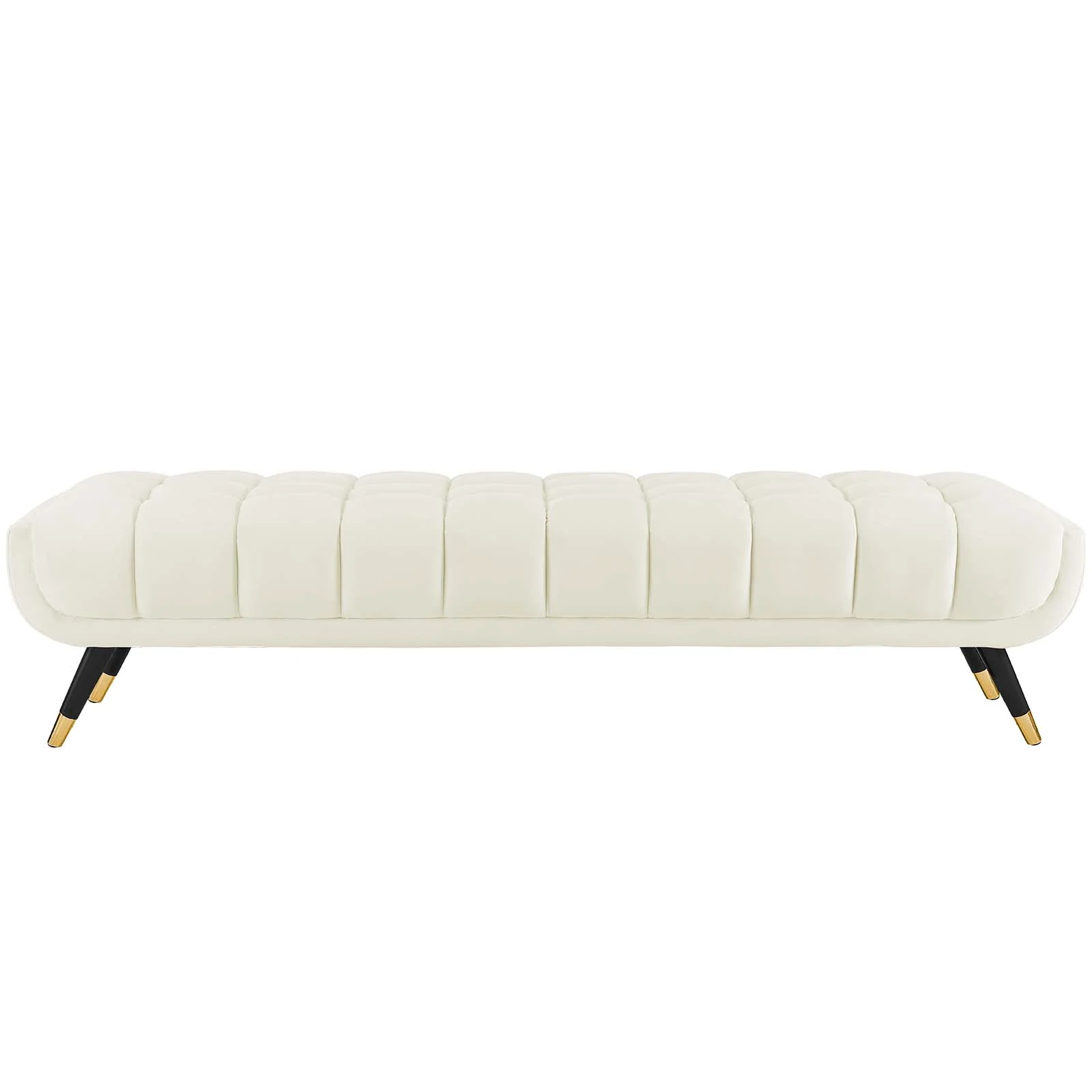 Adept Performance Velvet Bench In Ivory