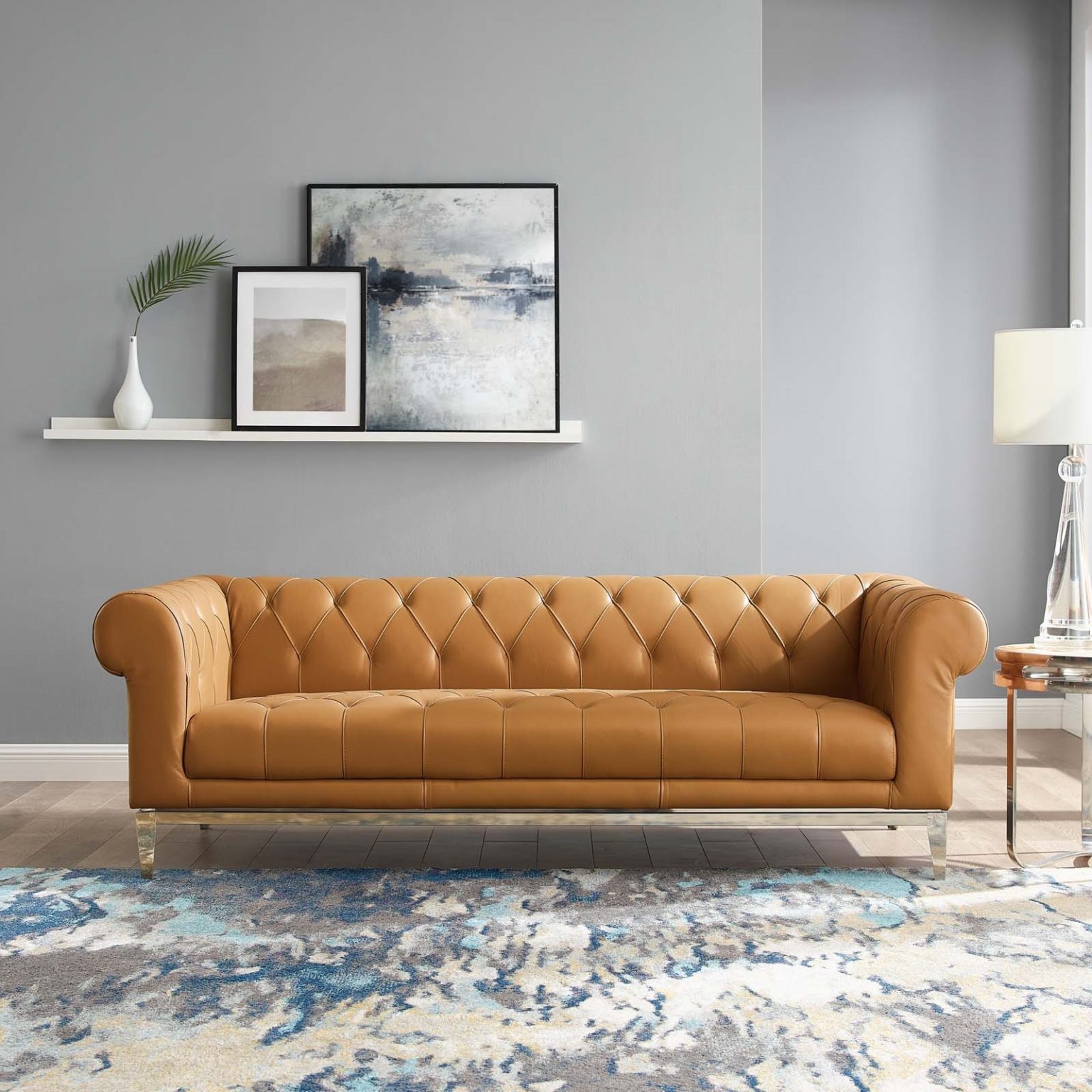 Idyll Tufted Button Upholstered Leather Chesterfield Sofa In Tan 5f08cc6d5dd0b 1536x1536 
