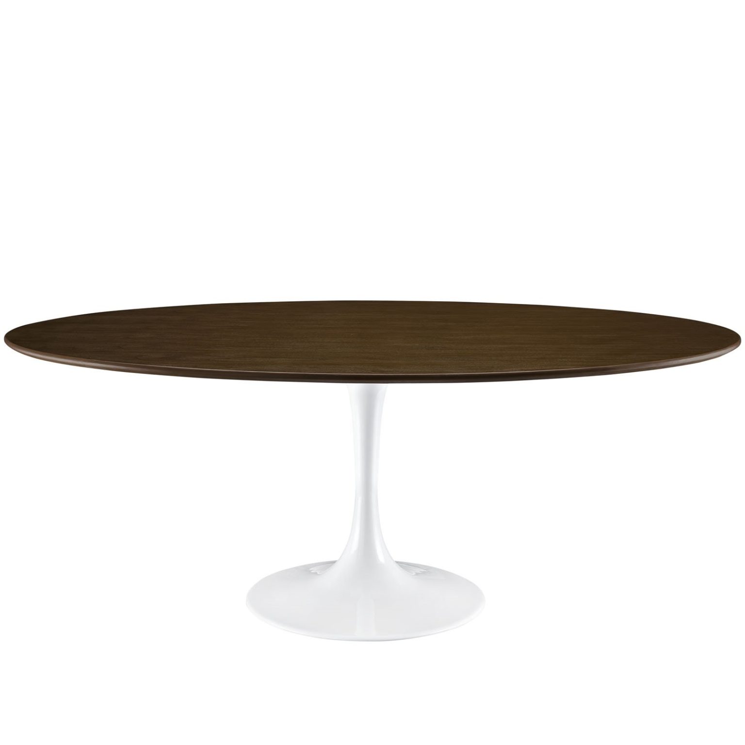 Lippa 78" Oval Wood Dining Table in Walnut - Hyme Furniture