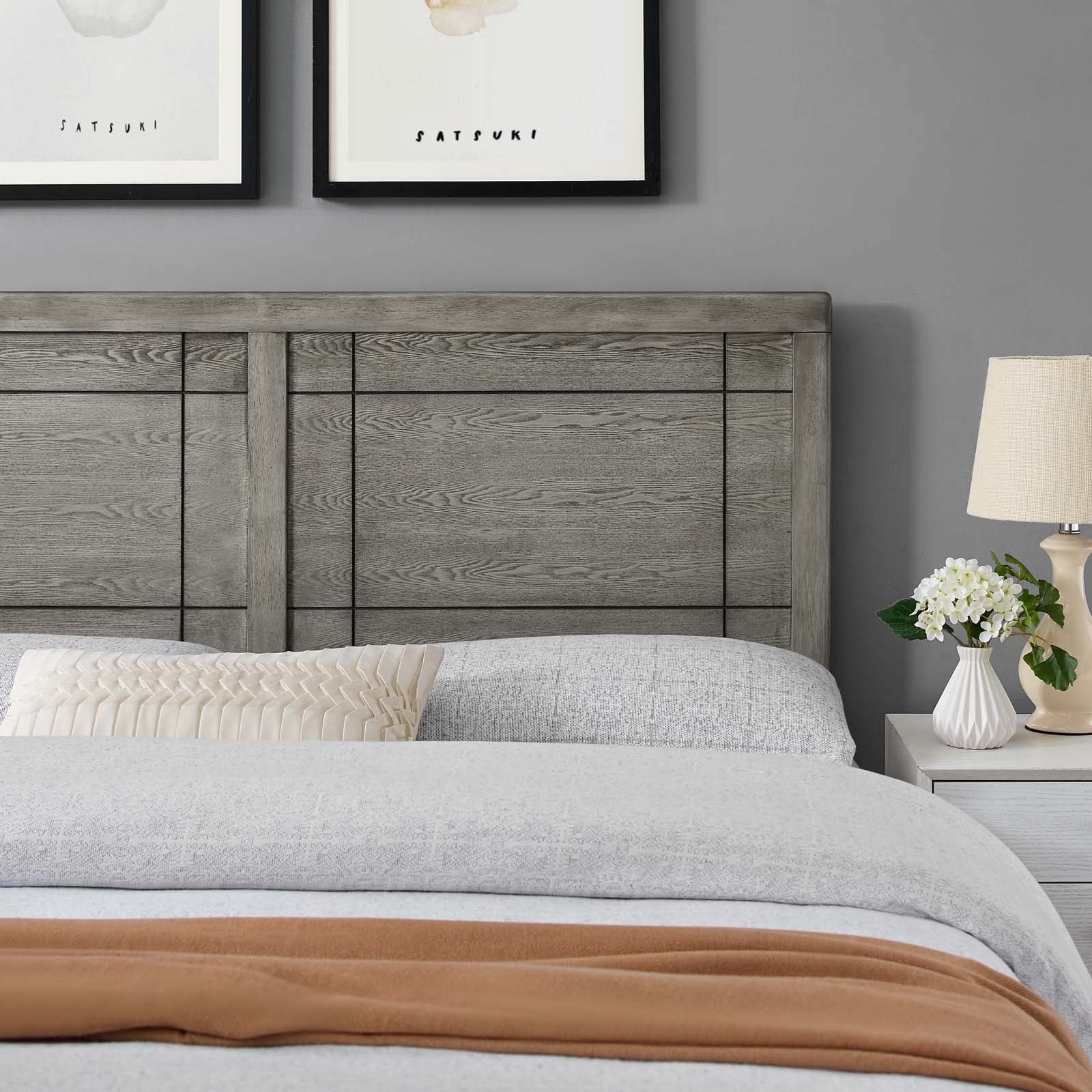 Double Bed With Light Grey Headboard at Betty Cooley blog