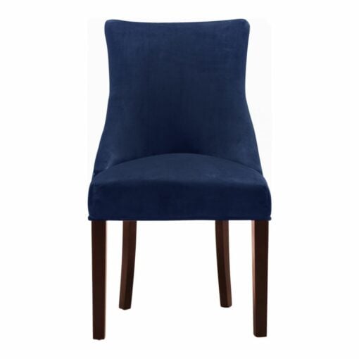 Hannah Velvet Dining Chair in Blue - Image 2