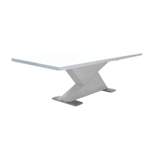 Modrest Bono "Z" - Modern White Extendable Dining Table - Image 2