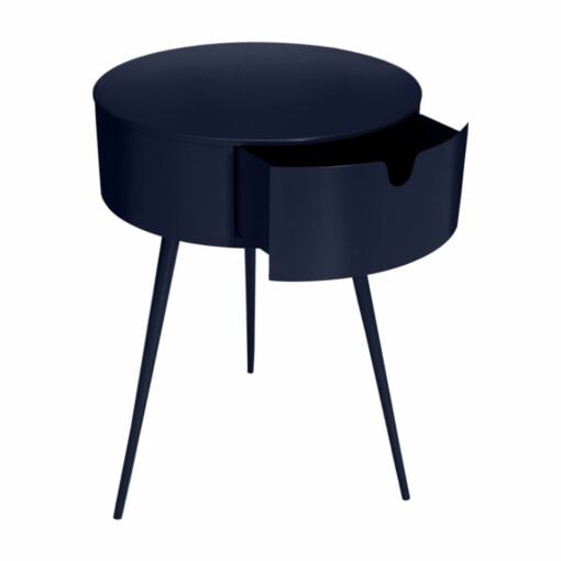 Bali Side Table | Nightstand In Navy - Image 3