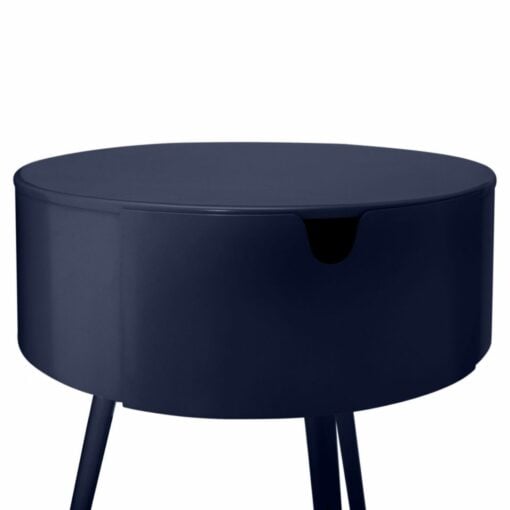 Bali Side Table | Nightstand In Navy - Image 4