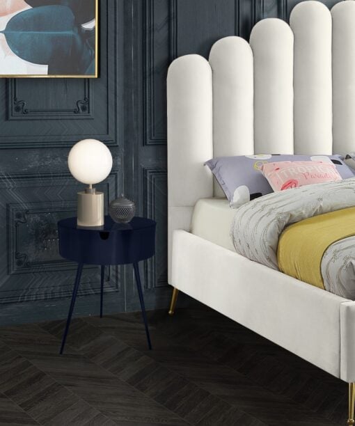 Bali Side Table | Nightstand In Navy - Image 8