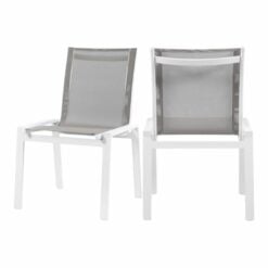 Nizuc Outdoor Patio Dining Chair In Grey