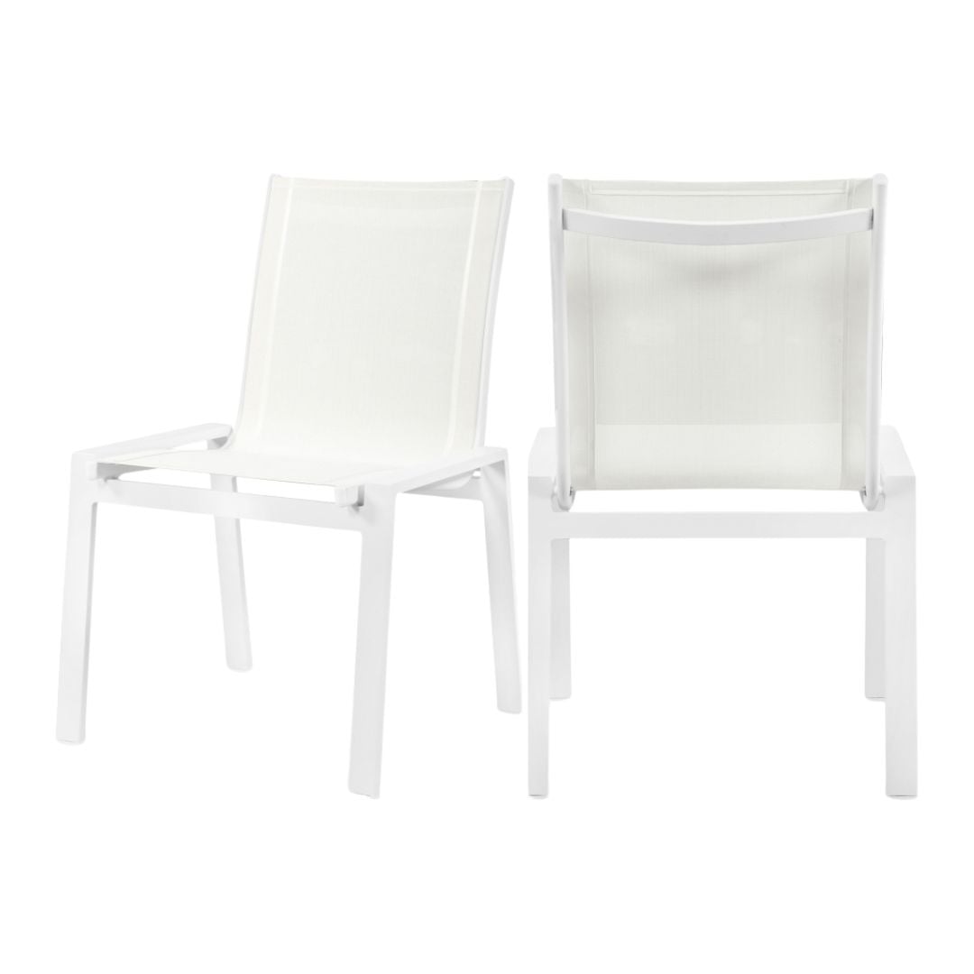 Nizuc Outdoor Patio Dining Chair In White