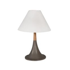 Modrest Nunez Modern Concrete & Oak Table Lamp