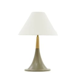 Alternative view of Modrest Nunez Modern Concrete & Oak Table Lamp