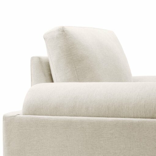 Oasis Upholstered Fabric Armchair In Ivory - Image 5