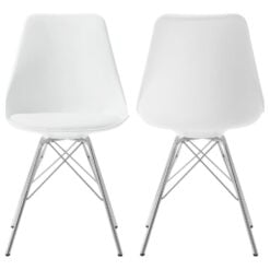 Juniper Polypropylene Dining Side Chair White - Set of 2