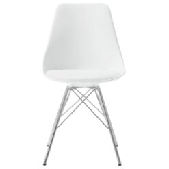 Alternative view of Juniper Polypropylene Dining Side Chair White - Set of 2