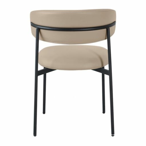 Lupita Vegan Leather Dining Chair In Taupe - Image 5