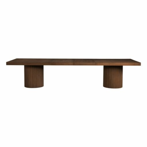 Belinda Extendable Dining Table In Brown