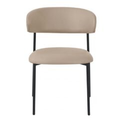 Lupita Vegan Leather Upholstered Dining Chair In Taupe