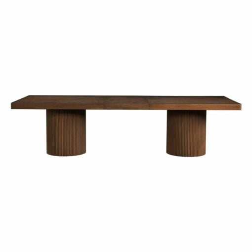 Belinda Extendable Dining Table In Brown - Image 2
