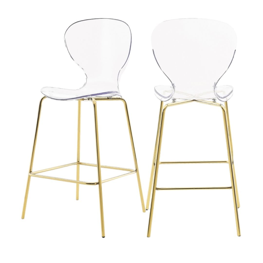 Clarion Counter Stool In Gold