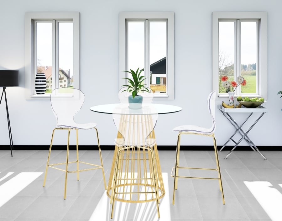 Clarion Counter Stool In Gold - Image 8