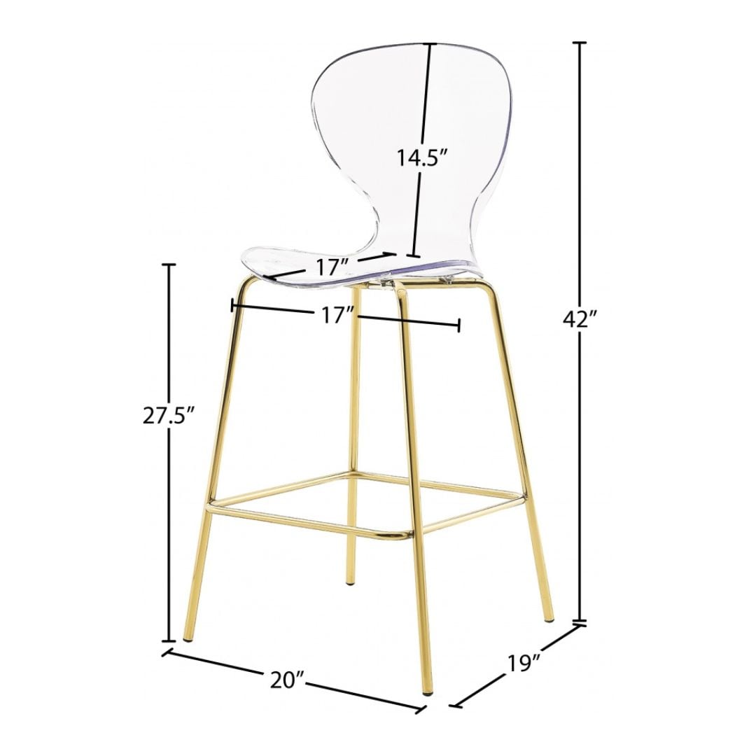 Clarion Counter Stool In Gold - Image 7