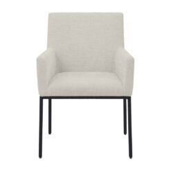 Alternative view of Reeves Chenille Fabric Dining Chair In Cream