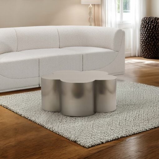 Lucky Iron Coffee Table In Silver - Image 8