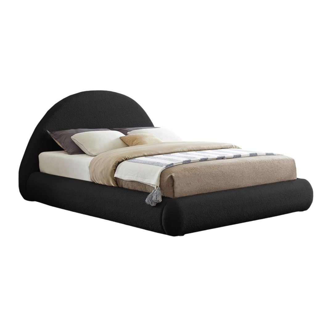 Rudy Teddy Fabric Full Bed In Black - Image 2