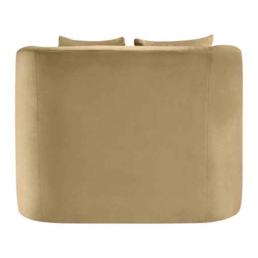 Alder Velvet Upholstered Accent Chair In Camel - Image 6