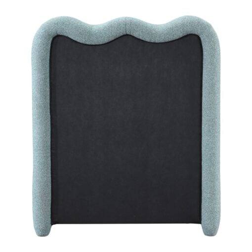 Gavin Chenille Fabric Upholstered Twin Bed In Blue - Image 4