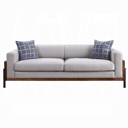Pelton Sofa W/2 Pillows In Walnut