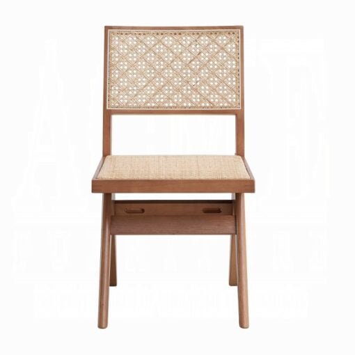 Velentina Side Chair Set of 2 In Rattan & Natural