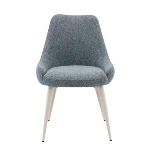 Laela Side Chair Set of 2 In Blue and White