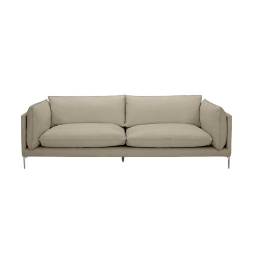 Divani Casa Harvest - Modern Taupe Full Leather Sofa