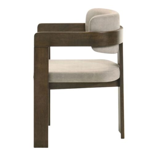 Destin Side Chair In Grey and Walnut - Image 2