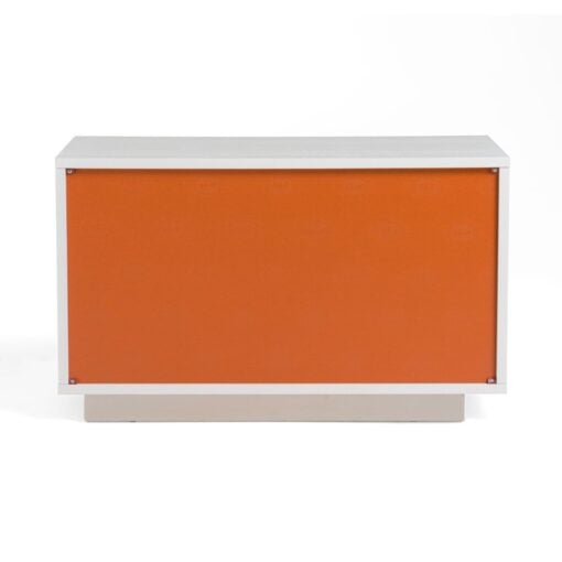 A&X Victoria Modern White Crocodile Nightstand - Image 7
