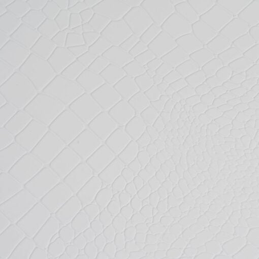 A&X Victoria Modern White Crocodile Nightstand - Image 9