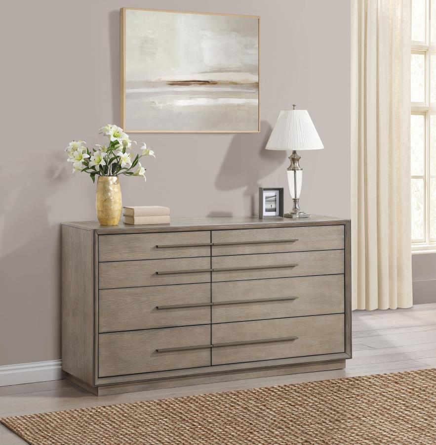 Durango 8-drawer Dresser In Taupe Oak