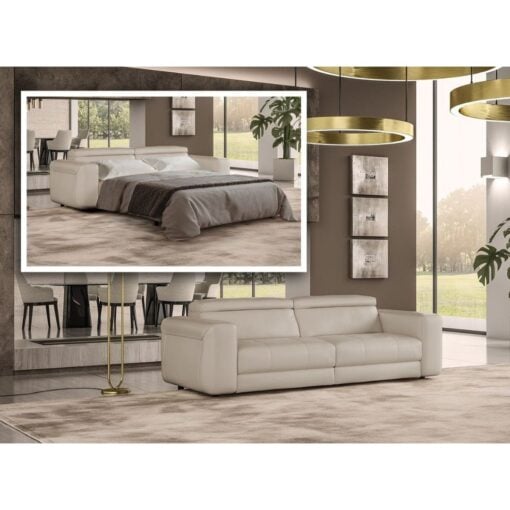 Lamod Italia Icon - Modern Italian Leather Sofa Bed - Image 7