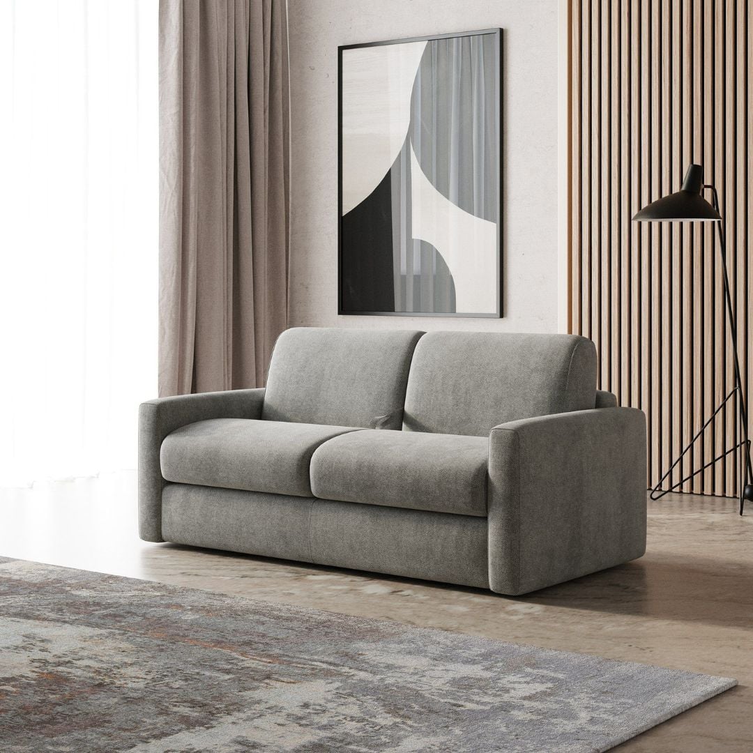 Lamod Italia Revers - Italian Modern Grey Fabric Full Sofa Bed - Image 11
