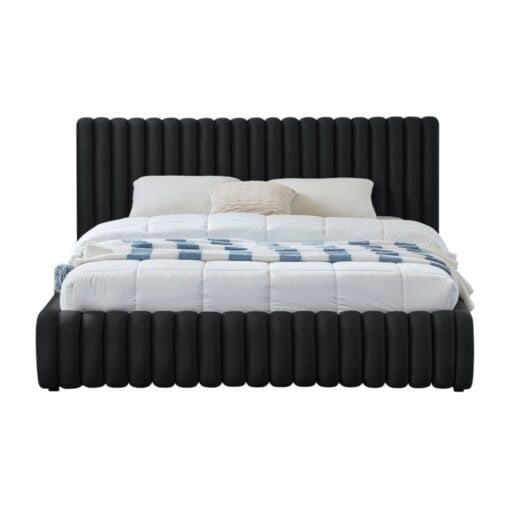 Nico Velvet Full Bed In Black