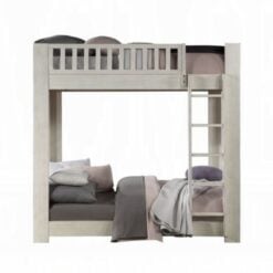 Cedro Twin/Twin Bunk Bed In Weathered White