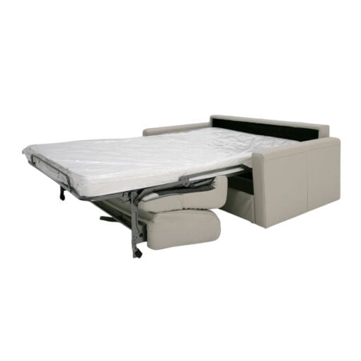 Lamod Italia Revers - Italian Modern Light Grey Leather Full Sofa Bed - Image 7