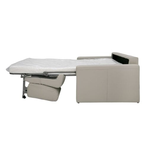 Lamod Italia Revers - Italian Modern Light Grey Leather Full Sofa Bed - Image 8