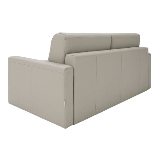 Lamod Italia Revers - Italian Modern Light Grey Leather Full Sofa Bed - Image 9