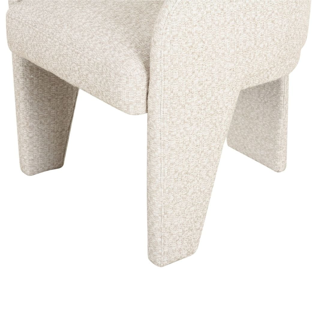 Modrest Cando - Modern Beige Fabric Dining Chair - Image 9
