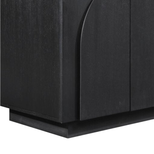 Navona Oak Veneer 3-piece Sideboard / Buffet In Black - Image 7