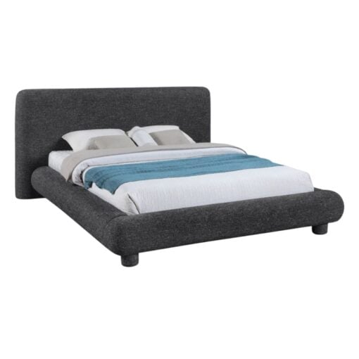 Blair Fabric Upholstered Full Bed In Black - Image 2
