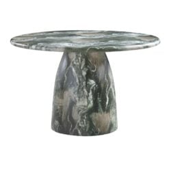 Cosenza Marble Finish Indoor / Outdoor Concrete Dining Table In Green