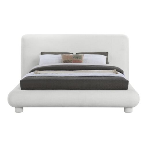 Blair Fabric Upholstered King Bed In Cream